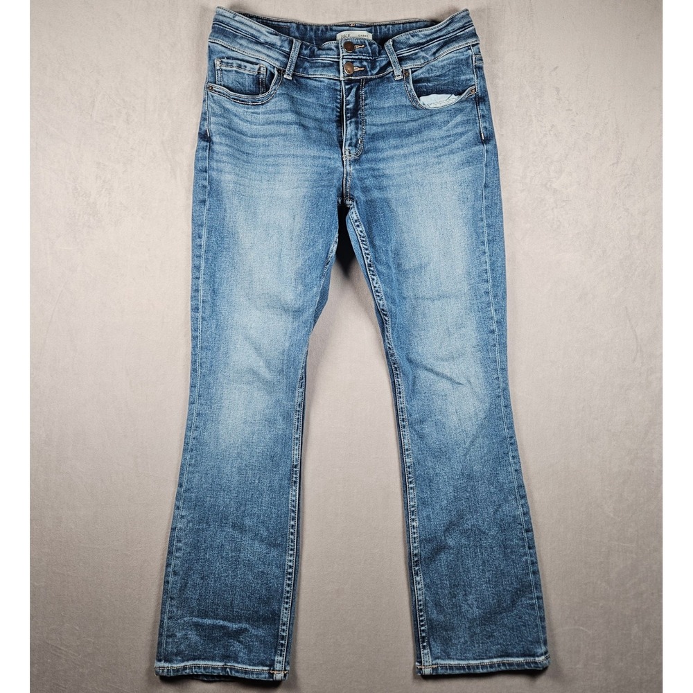BKE Gabby Jeans Womens 32x31.5 Blue Curvy High Rise Tailored Bootcut Western
